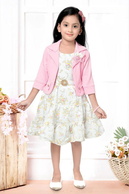 Kids Frock with Overcoat