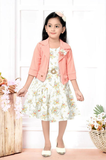 Kids Frock with Overcoat